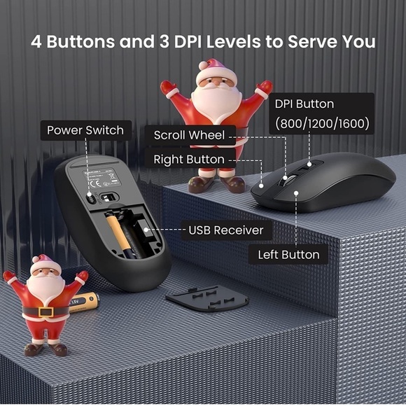 Wireless Keyboard Mouse Combo - Picture 4 of 5